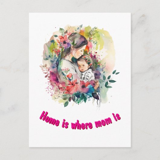 Moederdag Briefkaart (Voorkant)