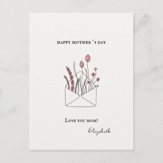 Moederdag Briefkaart (Voorkant)