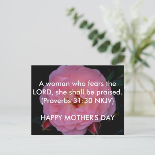 Moederdag Briefkaart (Staand voorkant)