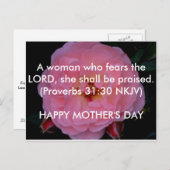 Moederdag Briefkaart (Voorkant / Achterkant)