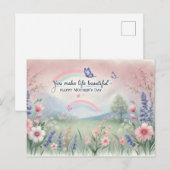 Moederdag briefkaart (Voorkant / Achterkant)