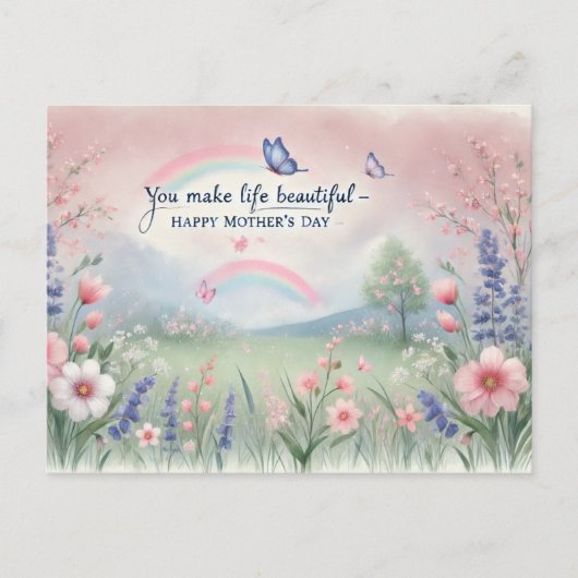 Moederdag briefkaart (Voorkant)