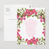 Moederdag Briefkaart (Voorkant / Achterkant)