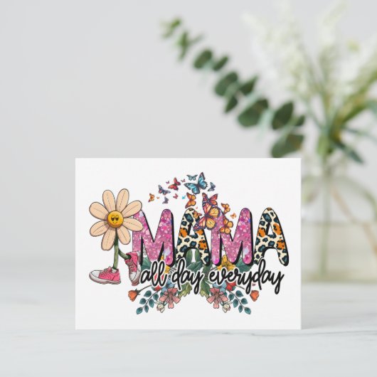 Moederdag Briefkaart (Staand voorkant)