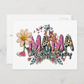 Moederdag Briefkaart (Voorkant / Achterkant)