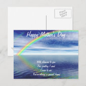 Moederdag briefkaart-aan-een speciale vriend briefkaart (Voorkant / Achterkant)