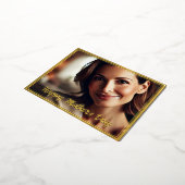 Moederdag Briefkaart met Custom Photo Gold Folie (Gedraaid)