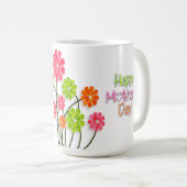 Moederdag - Bright vun bloemen Koffiemok (Voorkant rechts)