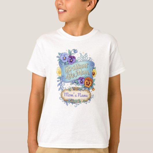 Moederdag - Briljant als mama T-shirt (Voorkant)