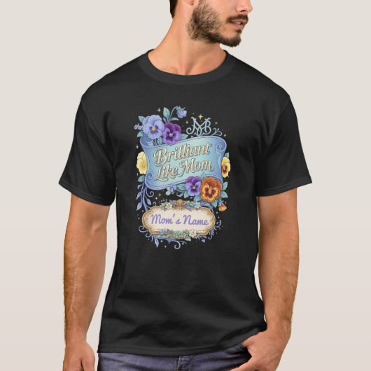 Moederdag - Briljant als mama T-shirt (Voorkant)