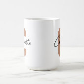 Moederdag | Bruiloftsgeschenk met initiële naam Koffiemok (Center)