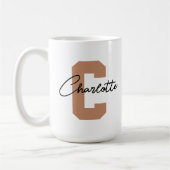 Moederdag | Bruiloftsgeschenk met initiële naam Koffiemok (Links)