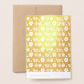 Moederdag Brunch Bloemen en Vlinders Aangepast Folie Kaarten (Met envelop)