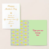 Moederdag Brunch Bloemen en Vlinders Aangepast Folie Kaarten (Display)