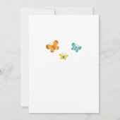 Moederdag Brunch Bloemen lieveheersbeestje vlinder Kaart (Achterkant)