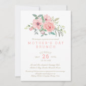 Moederdag Brunch Bloemen Waterverf Kaart (Voorkant)