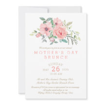 Moederdag Brunch Bloemen Waterverf