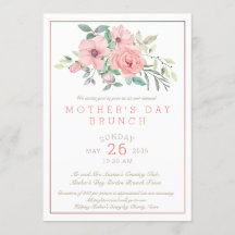 Moederdag Brunch Bloemen Waterverf