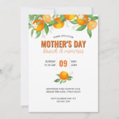 Moederdag Brunch Citrus Sinaasappels Invitation Kaart (Voorkant)