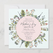 Moederdag Brunch Elegant French Paris Kaart (Voorkant)