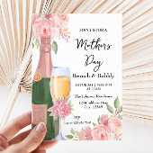 Moederdag Brunch en Bubble Invitation Kaart