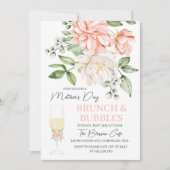 Moederdag Brunch en Bubbles Floral Kaart (Voorkant)