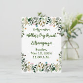 Moederdag Brunch Extravaganza uitnodiging (Staand voorkant)