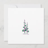 moederdag Brunch Floral Garden Invitation Kaart (Achterkant)