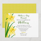 Moederdag Brunch Gele Narcissen Kaart (Voorkant / Achterkant)