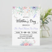 Moederdag Brunch Invitation Kaart (Staand voorkant)