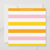 Moederdag Brunch Invitation Kaart (Achterkant)