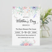 Moederdag Brunch Invitation Kaart (Staand voorkant)