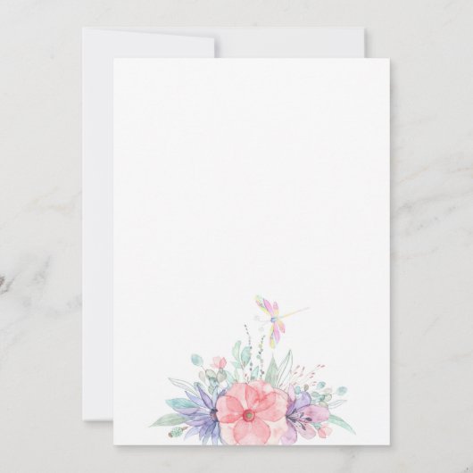 Moederdag Brunch Invitation Kaart (Achterkant)