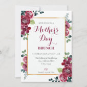 Moederdag Brunch Invitation Kaart (Voorkant)