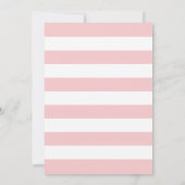 moederdag Brunch Invitation Pink Floral Flower Kaart (Achterkant)