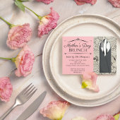 Moederdag Brunch Invitations (roze) Kaart