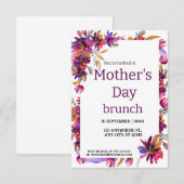 Moederdag Brunch Kaart (Voorkant / Achterkant)