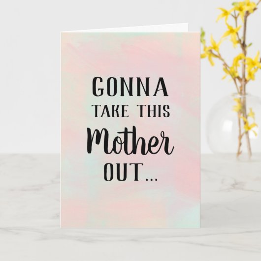 Moederdag Brunch Kaart (Gele Bloem)