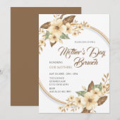 Moederdag Brunch Kaart (Voorkant / Achterkant)