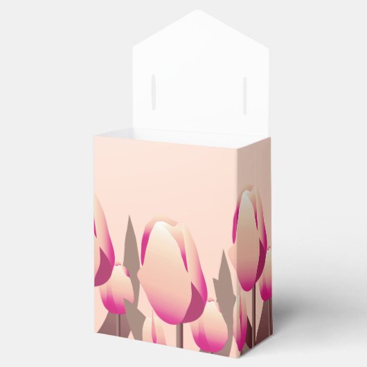 Moederdag Brunch Lente Roze Tulpen Party Favor Bedankdoosjes (Geopend)