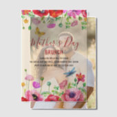 Moederdag brunch met bloemen vellum uitnodigingen (Offset (Koppel))