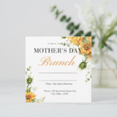 Moederdag Brunch nodigt uit Save The Date (Staand voorkant)