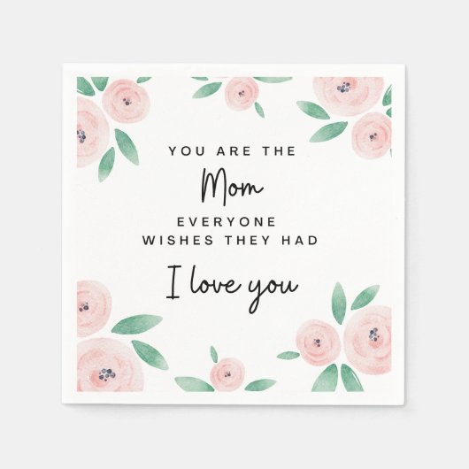 Moederdag Brunch Party Paper Napkins Servet (Voorkant)