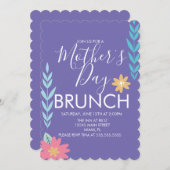 Moederdag Brunch Spring Greenery Kaart (Voorkant / Achterkant)