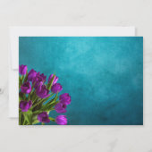 Moederdag Brunch Tulip Floral Invitation Kaart (Achterkant)