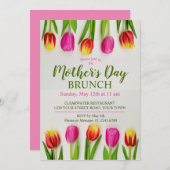 Moederdag Brunch Tulp Bloemen Kaart (Voorkant / Achterkant)