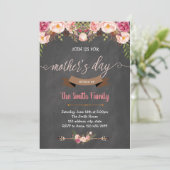 Moederdag brunch uitnodiging (Staand voorkant)