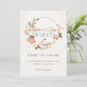 Moederdag Brunch Uitnodiging – Elegant ontwerp (Staand voorkant)