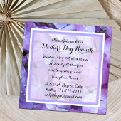 Moederdag Brunch Uitnodiging Hydrangea Blossom