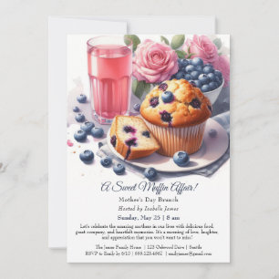 Moederdag brunch uitnodiging - Muffins affaire